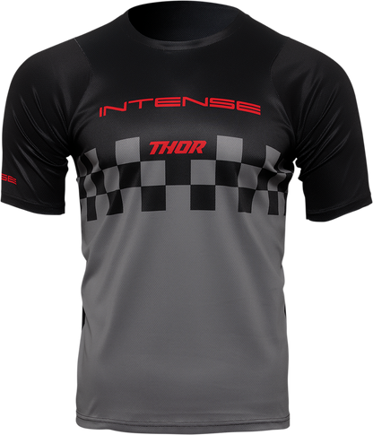 THOR Intense Assist Chex Short-Sleeve Jersey - Black/Gray - Large 5120-0147
