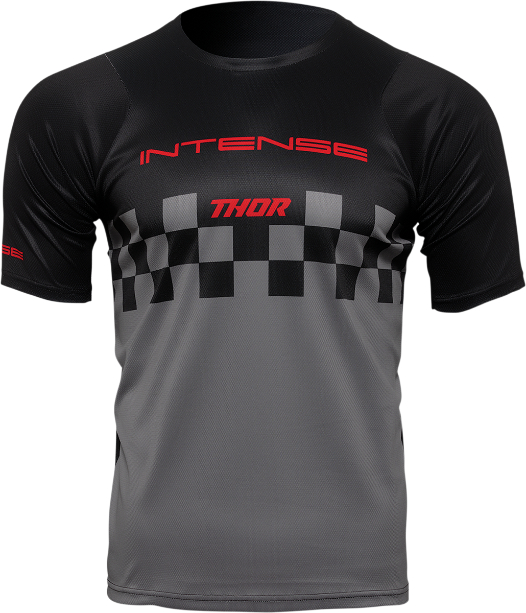 THOR Intense Assist Chex Short-Sleeve Jersey - Black/Gray - XL 5120-0148