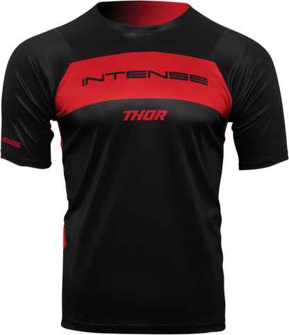 THOR Intense Assist Dart Short-Sleeve Jersey - Black/Red - Small 5120-0151