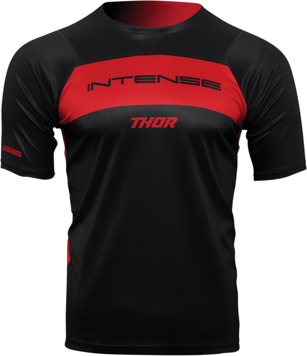 THOR Intense Assist Dart Short-Sleeve Jersey - Black/Red - Medium 5120-0152