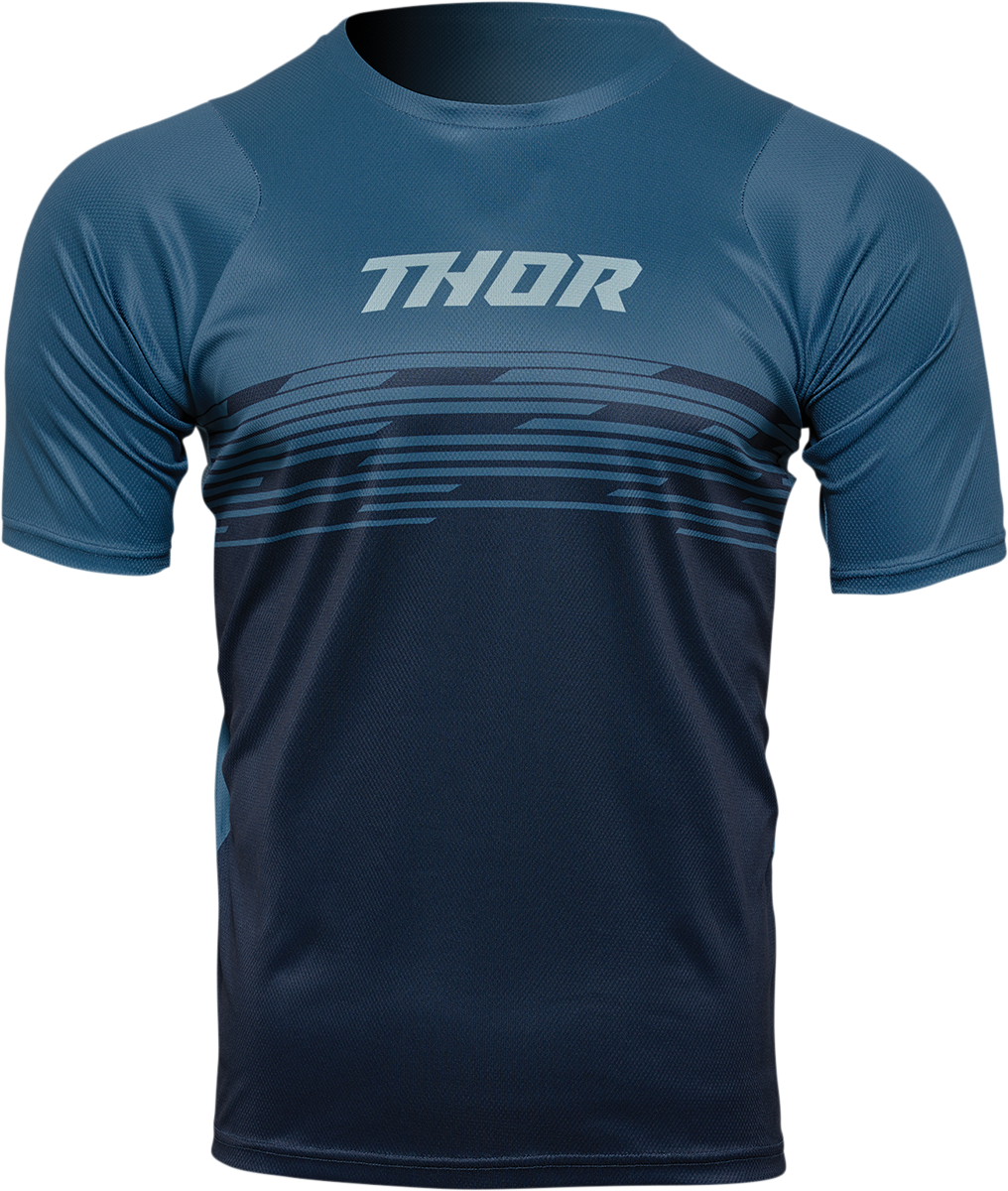 THOR Assist Shiver Short-Sleeve Jersey - Teal/Midnight - Medium 5120-0164