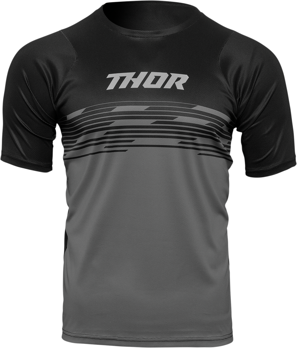 THOR Assist Shiver Short-Sleeve Jersey - Black/Gray - XS 5120-0168