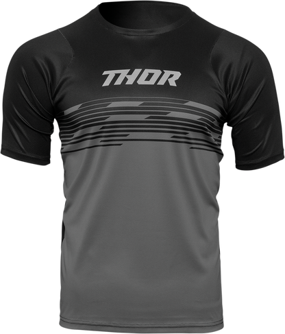 THOR Assist Shiver Short-Sleeve Jersey - Black/Gray - Medium 5120-0170