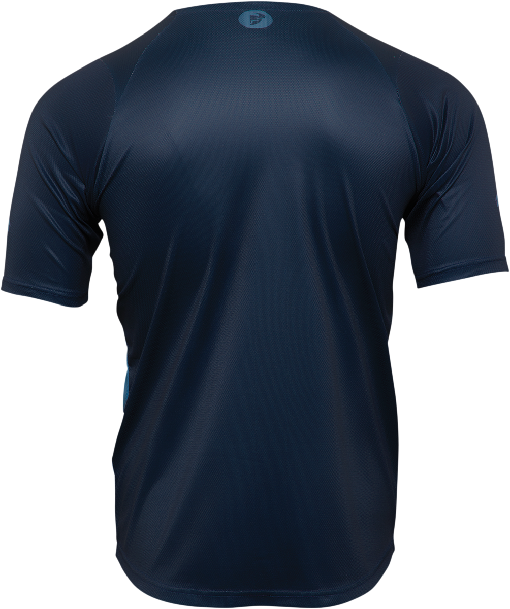 THOR Assist React Short-Sleeve Jersey - Midnight/Teal - Small 5120-0181