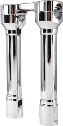 THRASHIN SUPPLY CO. Hole Shot Risers - 8" - Chrome TSC-8100-3
