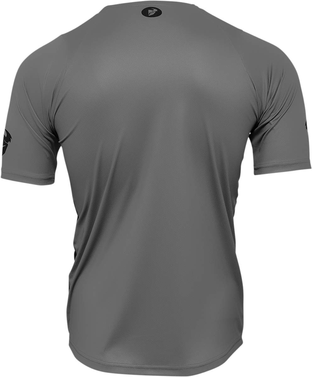 THOR Assist React Short-Sleeve Jersey - Gray/Purple - Large 5120-0177