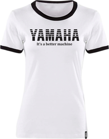 YAMAHA APPAREL Women's Yamaha Vintage T-Shirt - White/Black - XL NP21S-L1793-XL
