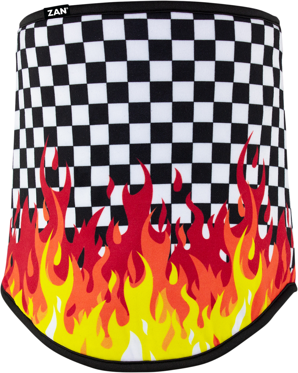 ZAN HEADGEAR SportFlex® Neck Gaiter - Checkered Flames WFL450