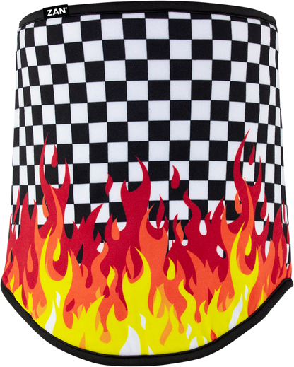ZAN HEADGEAR SportFlex® Neck Gaiter - Checkered Flames WFL450