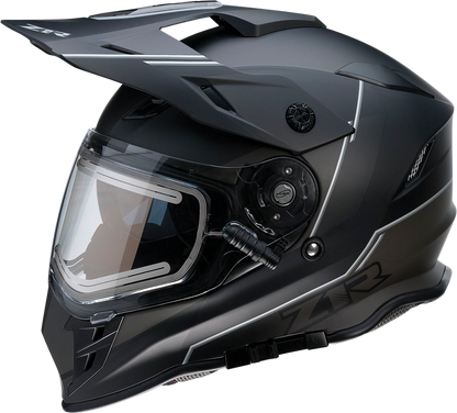 Z1R Range Snow Helmet - Bladestorm - Electric - Dual Pane - Black/White - Large 0101-14050