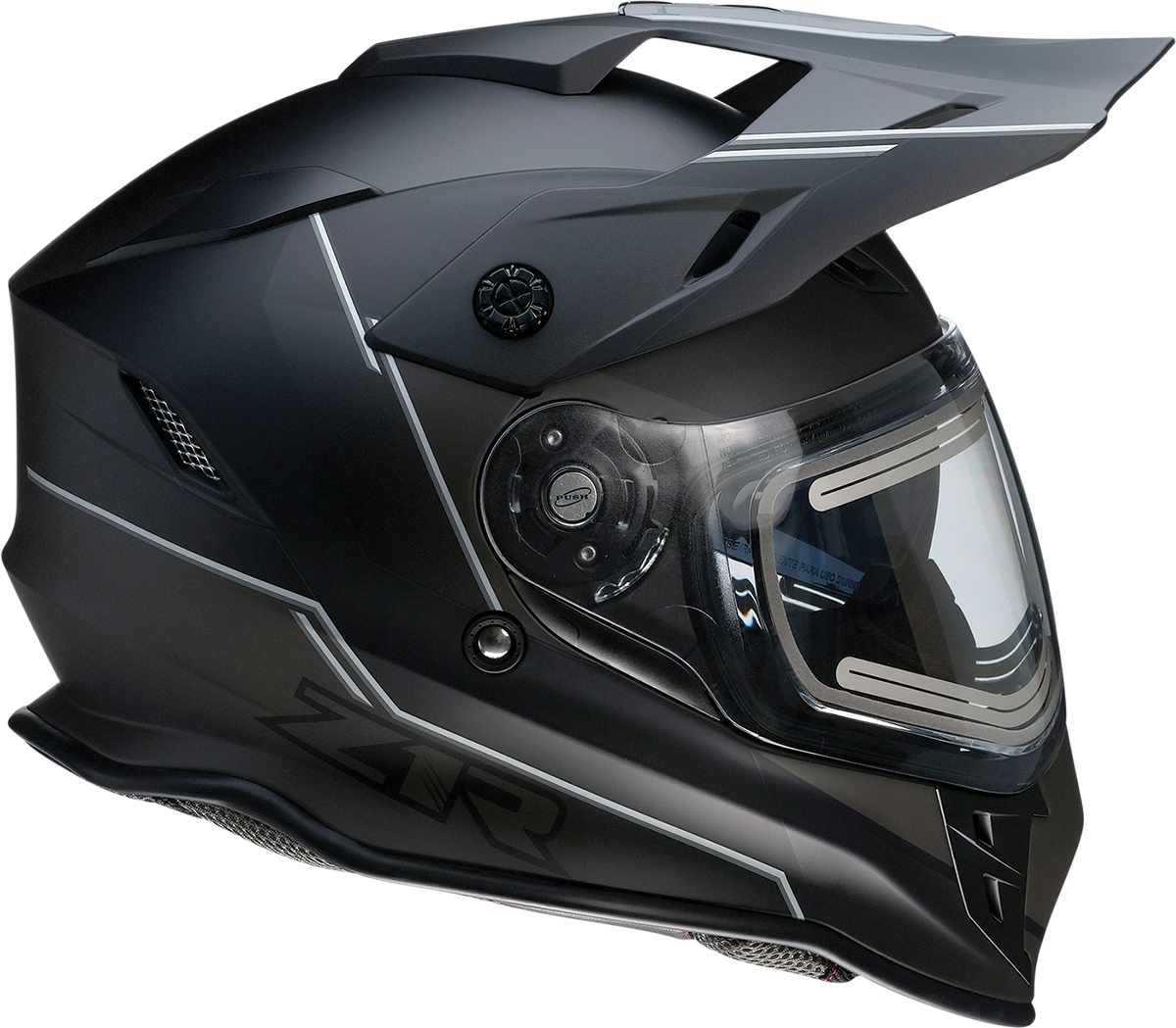 Z1R Range Snow Helmet - Bladestorm - Electric - Dual Pane - Black/White - Small 0101-14048