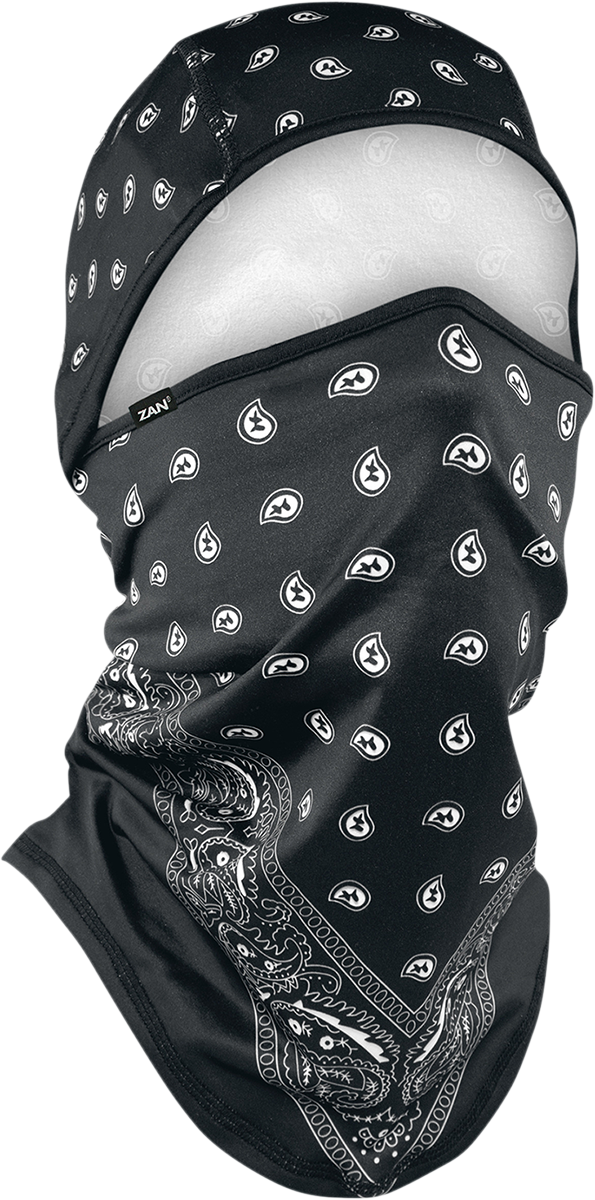 ZAN HEADGEAR SportFlex® Convertible Balaclava - Black Paisley WB4L101