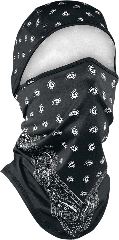 ZAN HEADGEAR SportFlex® Convertible Balaclava - Black Paisley WB4L101