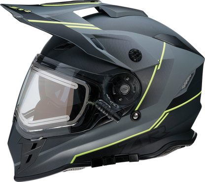 Z1R Range Snow Helmet - Bladestorm - Electric - Dual Pane - Gray/Black/Hi-Viz Yellow - XS 0101-14065
