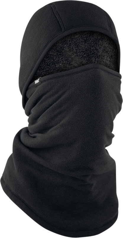 ZAN HEADGEAR SportFlex® Hi-Pile Balaclava - Black WBLH114