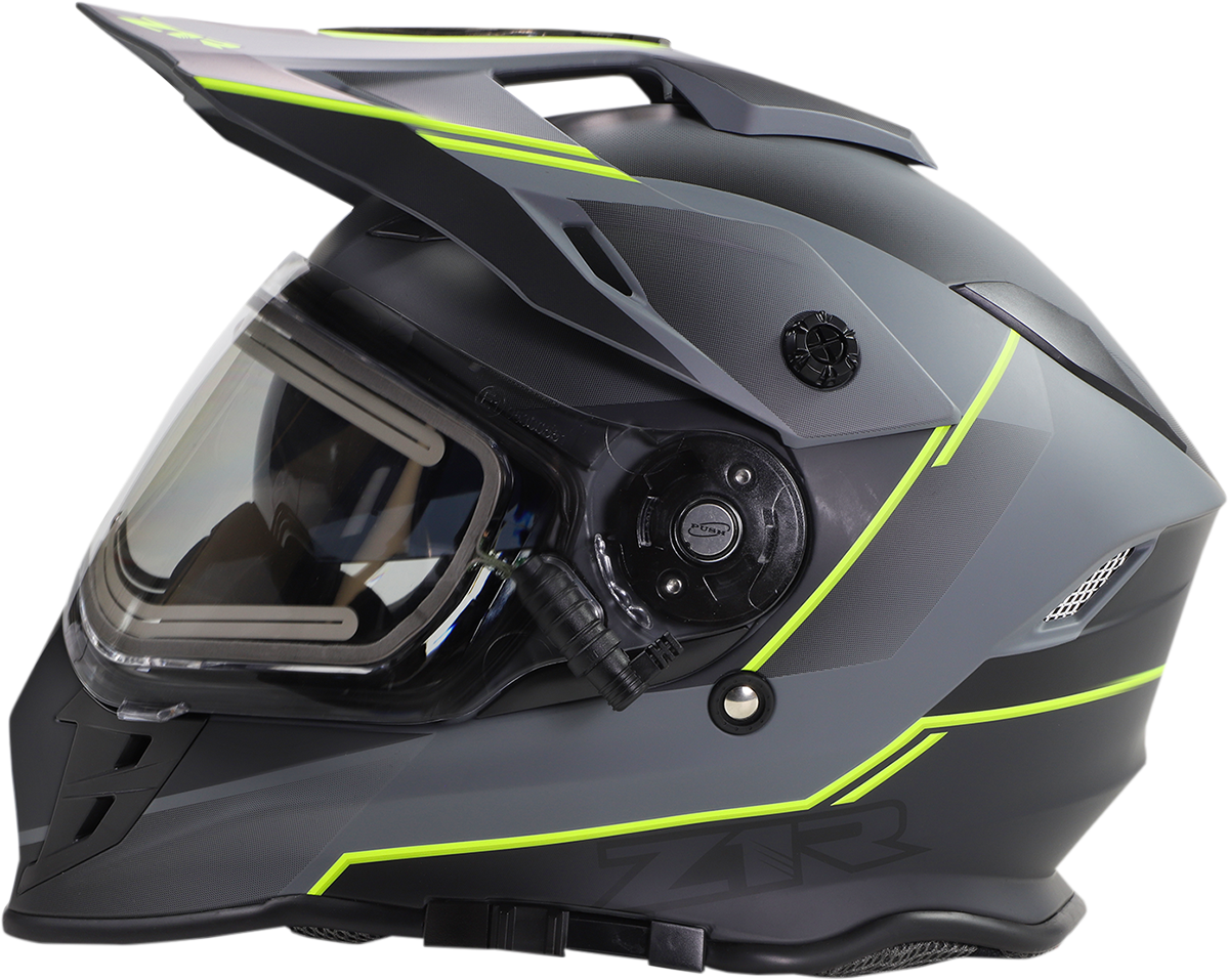 Z1R Range Snow Helmet - Bladestorm - Electric - Dual Pane - Gray/Black/Hi-Viz Yellow - Large 0101-14068