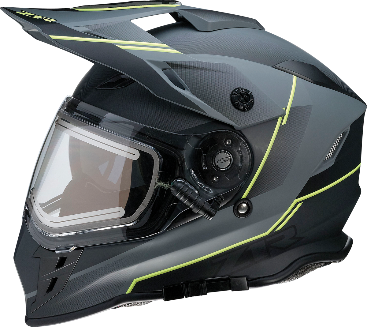 Z1R Range Snow Helmet - Bladestorm - Electric - Dual Pane - Gray/Black/Hi-Viz Yellow - Medium 0101-14067
