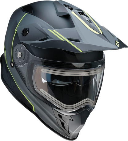 Z1R Range Snow Helmet - Bladestorm - Electric - Dual Pane - Gray/Black/Hi-Viz Yellow - XS 0101-14065