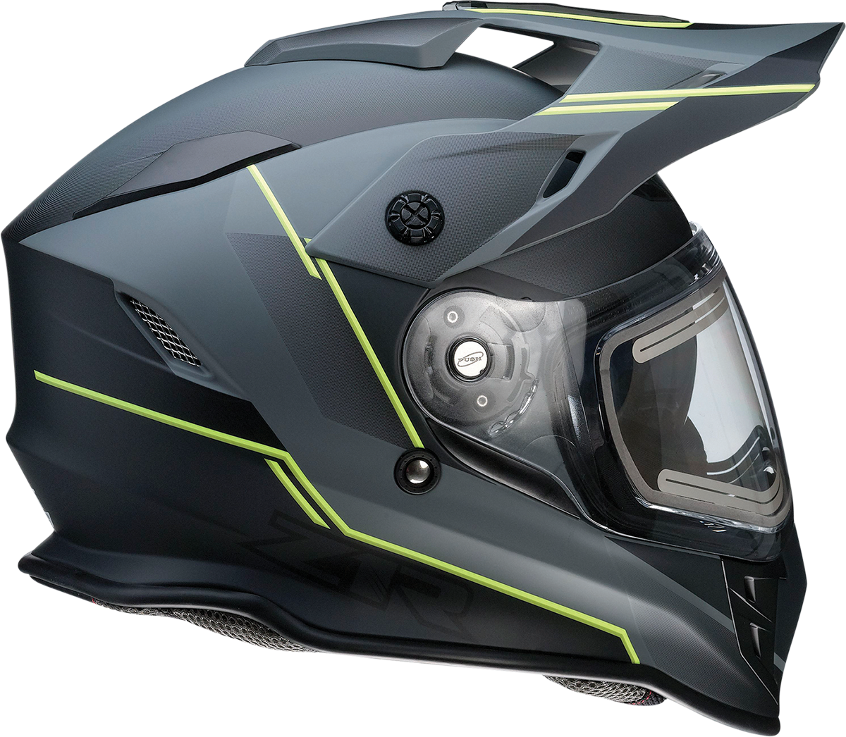 Z1R Range Snow Helmet - Bladestorm - Electric - Dual Pane - Gray/Black/Hi-Viz Yellow - XL 0101-14069