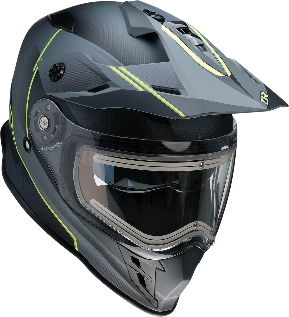 Z1R Range Snow Helmet - Bladestorm - Electric - Dual Pane - Gray/Black/Hi-Viz Yellow - XL 0101-14069