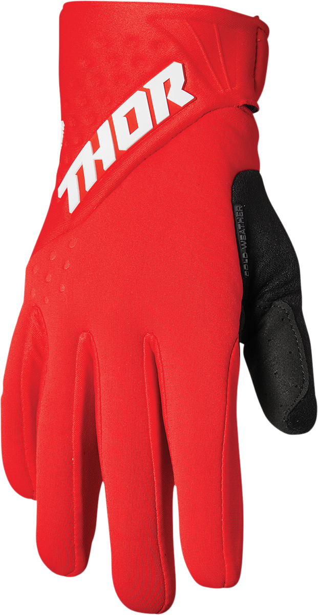 THOR Spectrum Cold Weather Gloves - Red/White - Small 3330-6759
