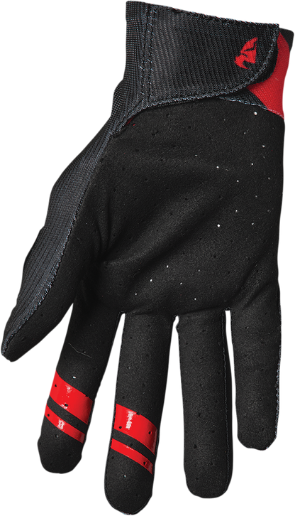 THOR Intense Assist Dart Gloves - Black/Red - Medium 3360-0052