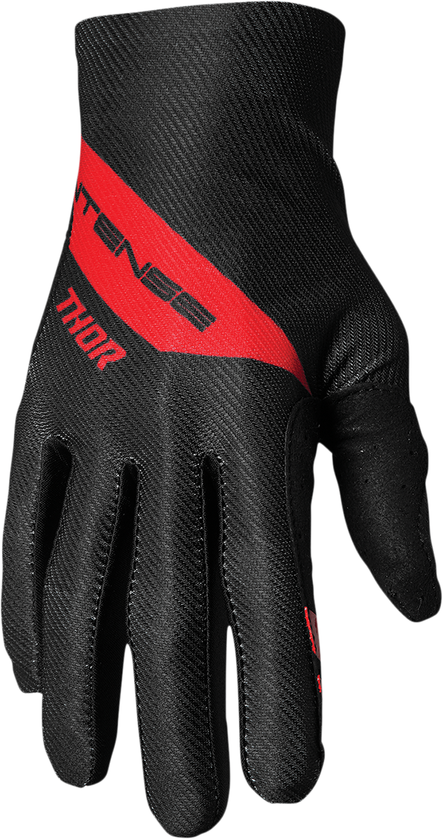THOR Intense Assist Dart Gloves - Black/Red - Small 3360-0051
