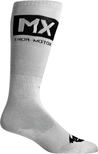 THOR MX Cool Socks - Gray/Black - Size 10-13 3431-0668