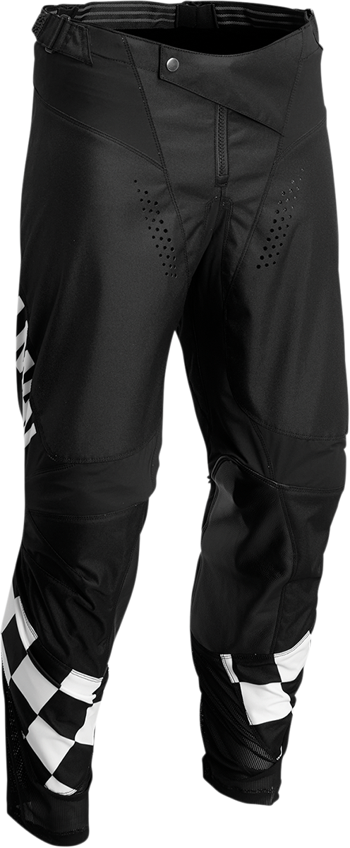 THOR Hallman Differ Cheq Pants - Black/White - US 34 2901-9519