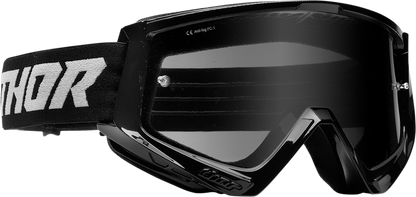 THOR Combat Sand Goggle - Racer - Black/Gray - Smoke Lens 2601-2693