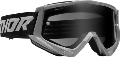 THOR Combat Sand Goggle - Racer - Gray/Black - Smoke Lens 2601-2694