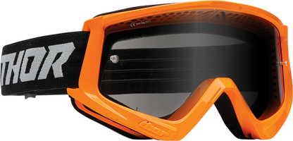 THOR Combat Sand Goggle - Racer - Flo Orange/Gray - Smoke Lens 2601-2696