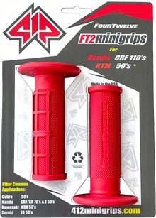 Pee Wee / Pit Bike Mini Grips 7/8" (Red)