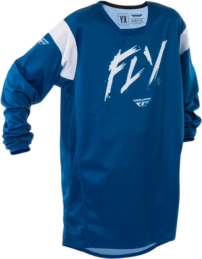 Youth Kinetic Stoke Jersey Navy/White Yxl