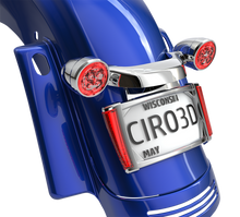 CIRO License Plate Frame - Chrome - Red 40300