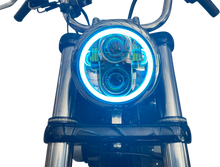 CUSTOM DYNAMICS ProGLOW™ 5-3/4" Headlamp - with Mounting Ring - Chrome PG-575-C