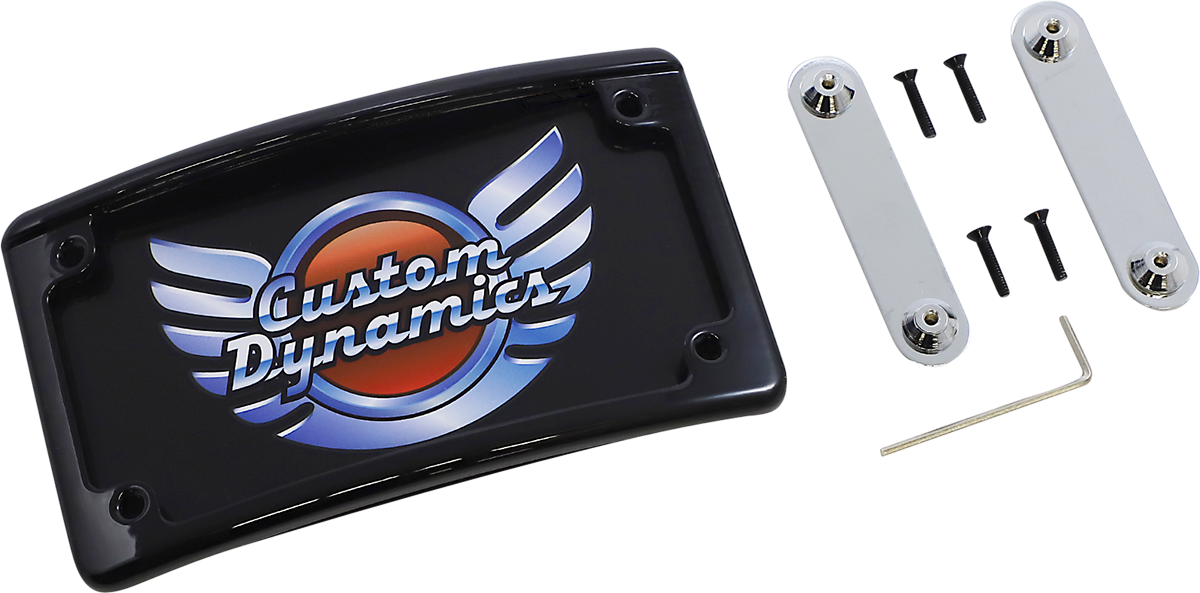 CUSTOM DYNAMICS License Plate Frame - LED - Black LPF-RAD-CVO-B