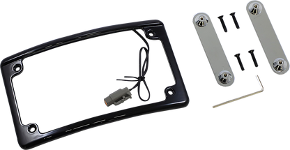 CUSTOM DYNAMICS License Plate Frame - LED - Black LPF-RAD-CVO-B