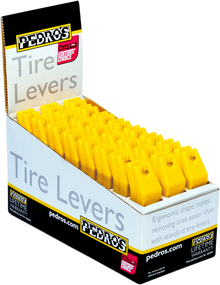PEDRO'S Tire Levers Display - Yellow - 24 Pack 6400099