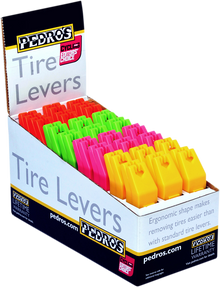 PEDRO'S Tire Levers Display - 4-Color - 24 Pack 6400100