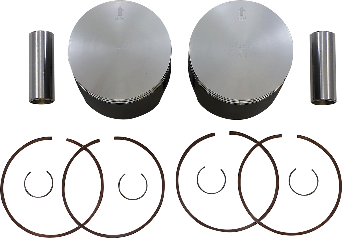 WOSSNER Piston Kit - 75.87 mm - Ski Doo | Lynx K7046DA-2