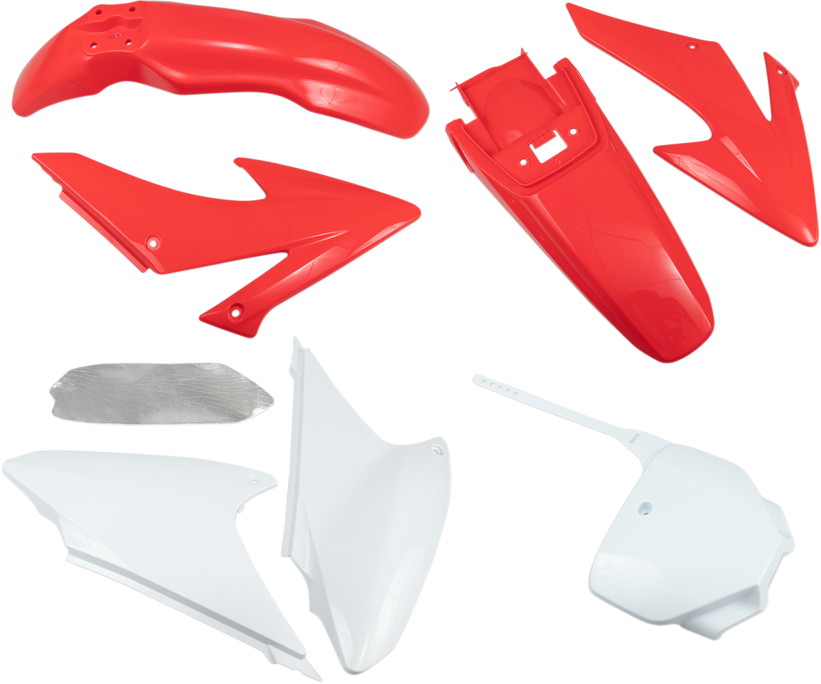 UFO Replacement Body Kit - OEM Red/White - Honda - CRF '08-'14 HOKIT117-999