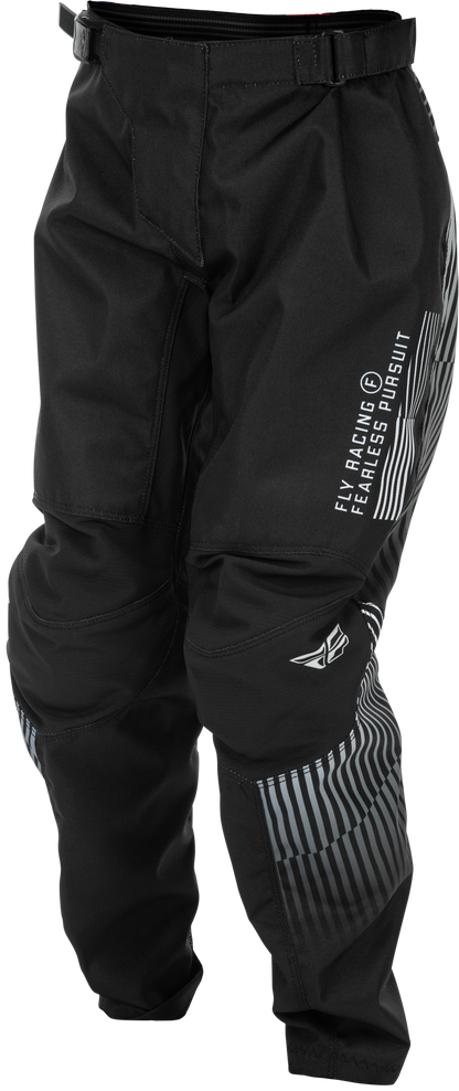 Youth F 16 Pants Black/White Sz 22