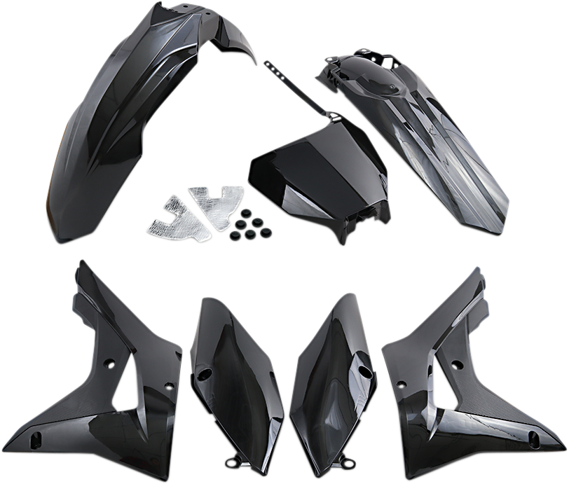UFO Replacement Body Kit - Black - Honda - CRF '17-'21 HOKIT120001