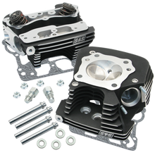 S&S Cycle 08-16 Touring Super Stock 89cc Cylinder Head Kit - Wrinkle Black