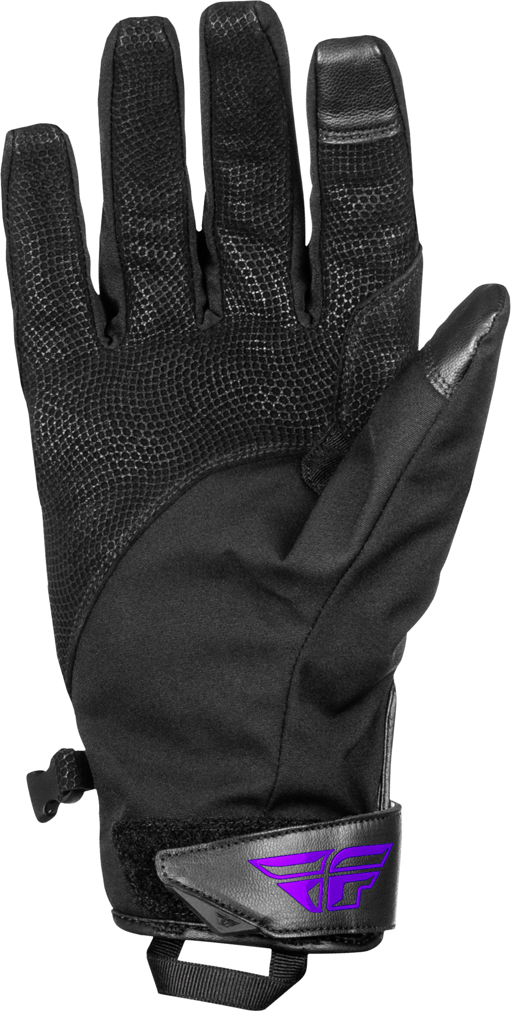 Title Long Gloves Black/Purple Xl