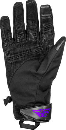 Title Long Gloves Black/Purple 2x