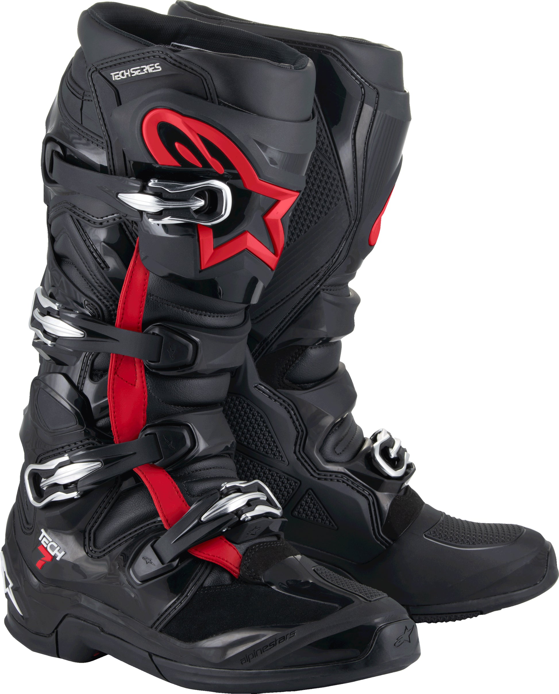 Tech 7 Boots Black/Red Fluo 13