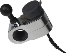 GEARS CANADA Dual USB Charger - 1" Ball Mount - Chrome 100366-15