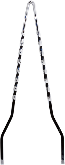 CYCLE VISIONS Twisted Sticks Sissy Bar - Black - 18" CV-8041B